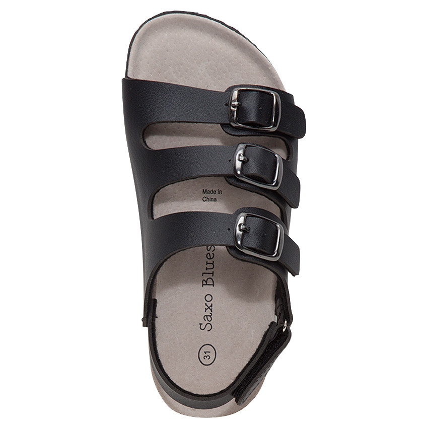 Nu-pieds avec brides et boucles fantaisie du 28 au 35 