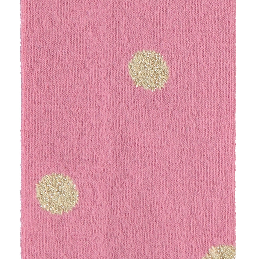 Collants épais à pois dorés pour fille 