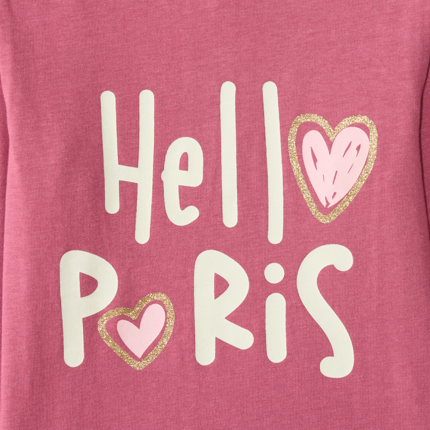 Lot de 5 t-shirts manches longues bébé fille print fantaisie 