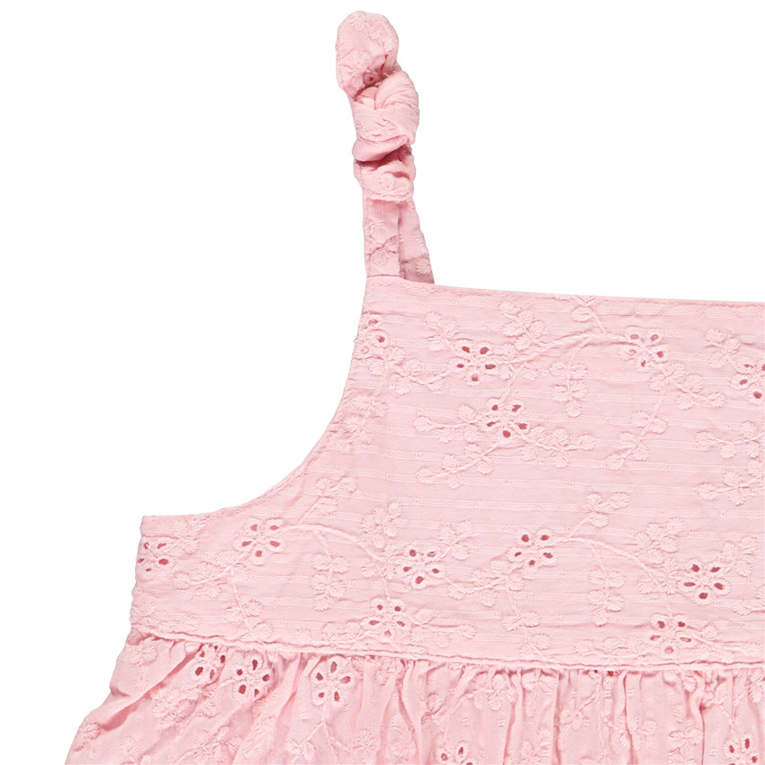 Ensemble 2 pièces en broderie anglaise pour bébé fille 