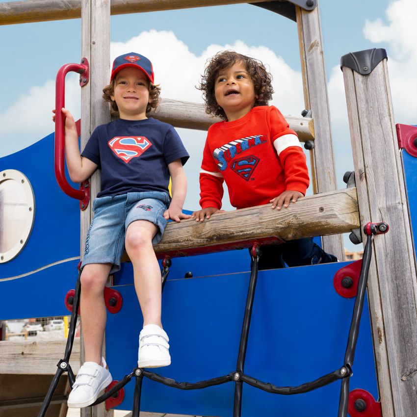 T-shirt manches courtes Superman Warner pour garçon 