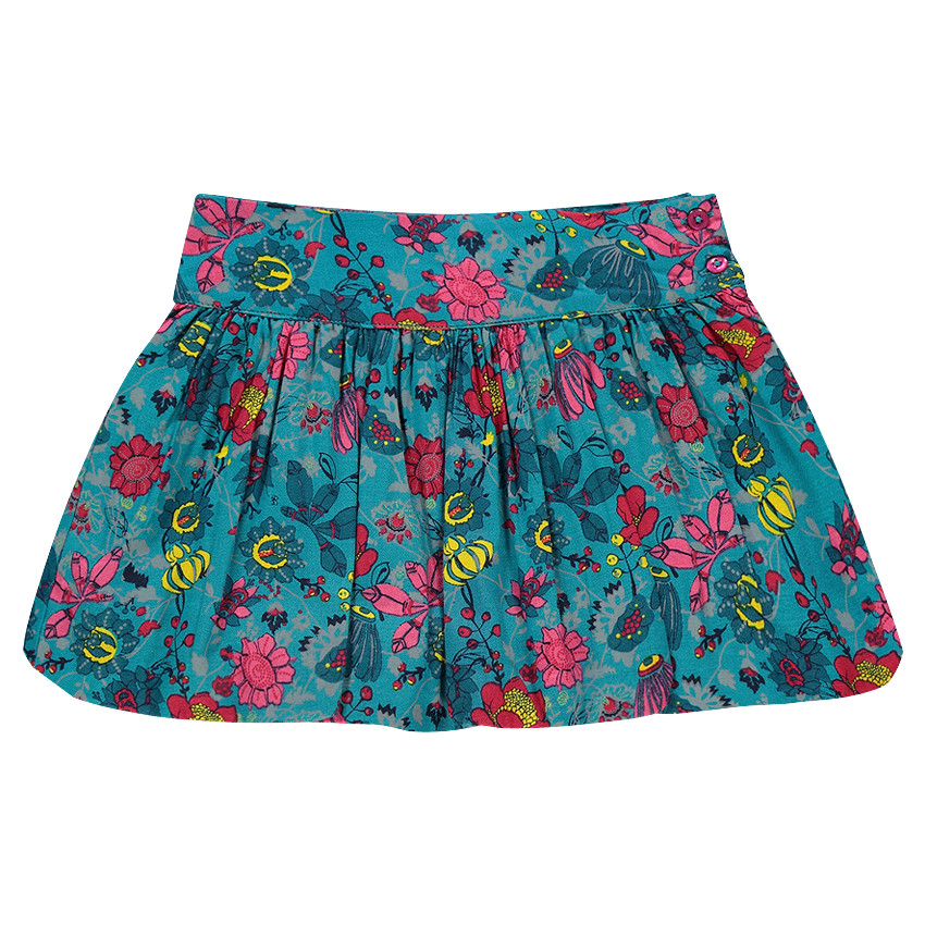 Jupe boule à fleurs 