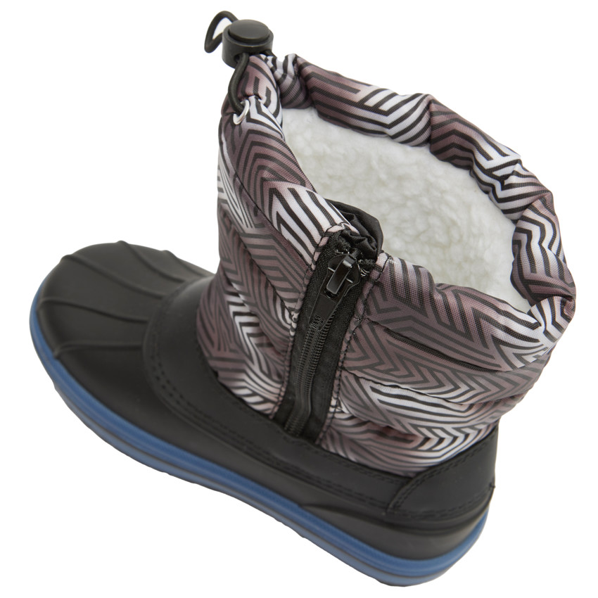 Après-ski zippés imprimé graphique pour garçon 