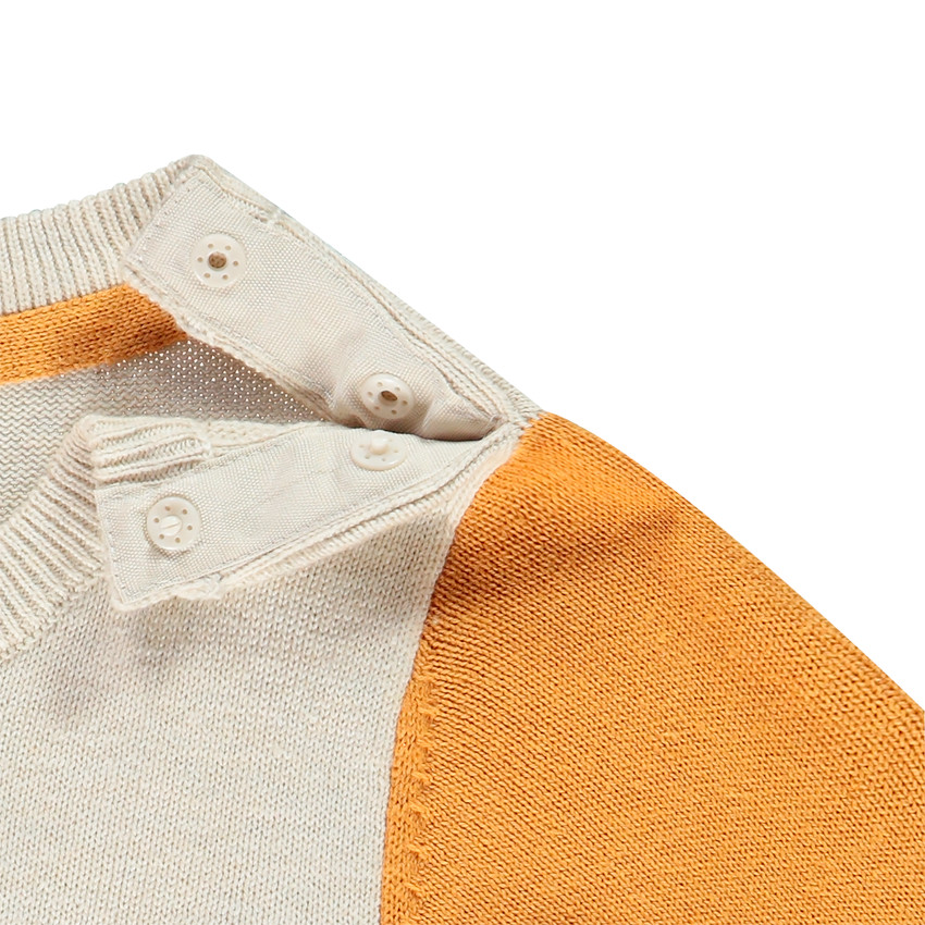 Pull en tricot motif girafe pour bébé garçon 