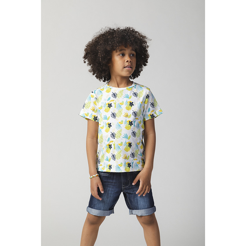 Lot de 5 t-shirts manches courtes imprimés / unis 