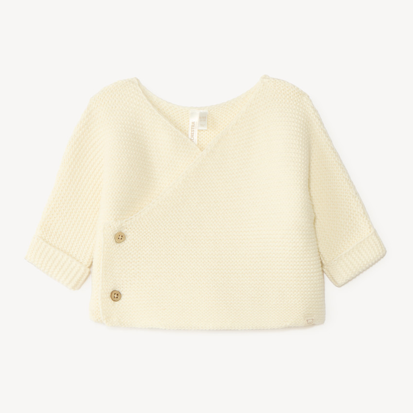 Brassière bébé en tricot uni 