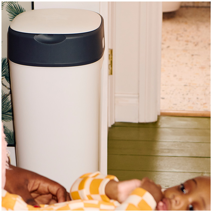 Poubelle à couches Twist & Click XL blanc avec recharge 