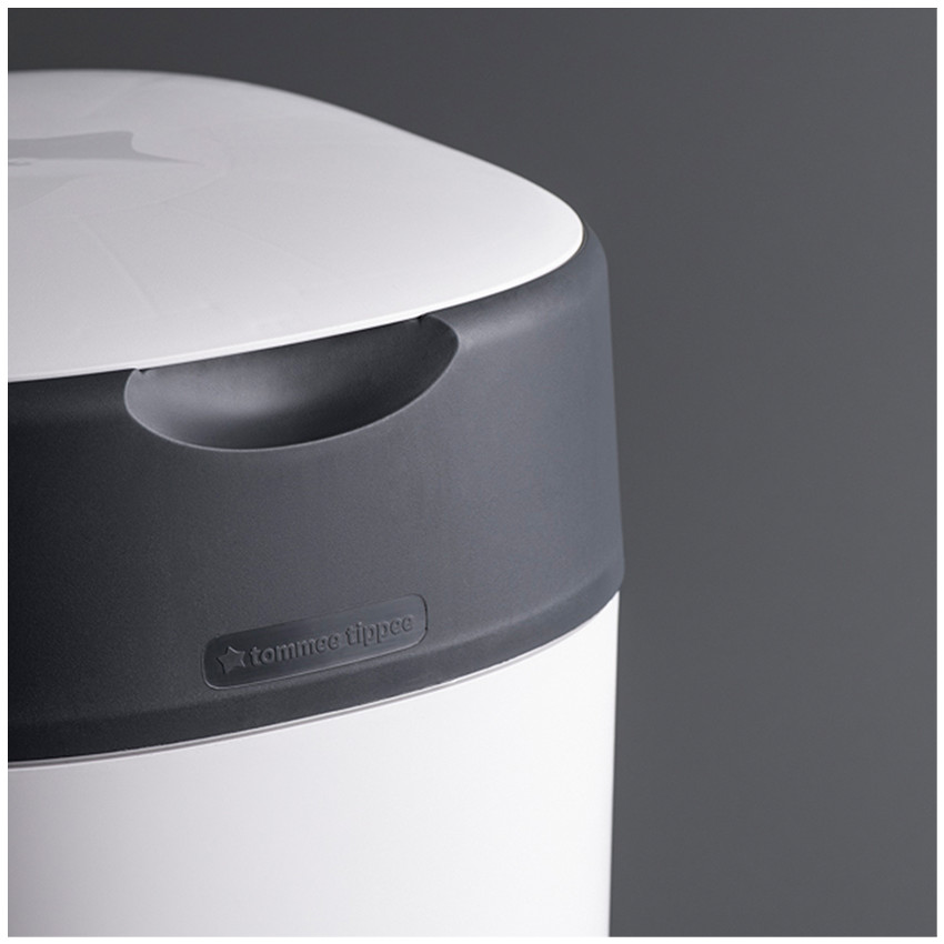 Poubelle à couches Twist & Click - Blanc - Blanc/Gris (Tommee Tippee) - Image 1