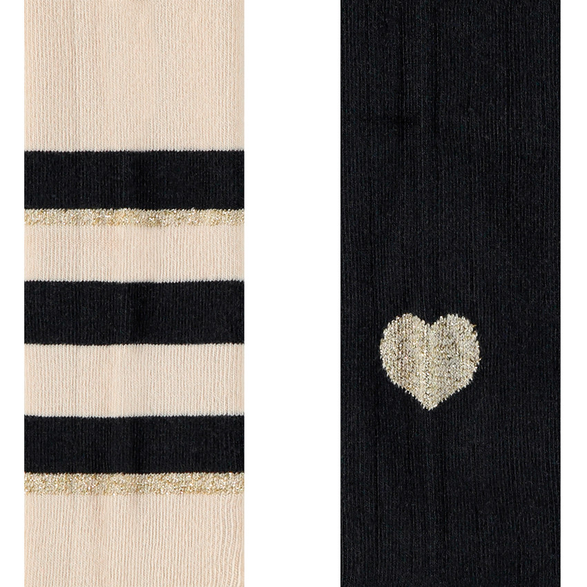 Lot de 2 collants en tricot pour enfant fille 