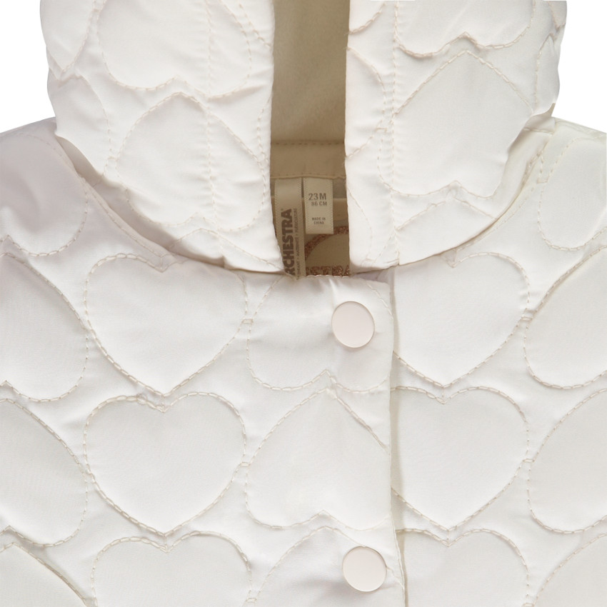 Doudoune matelassée cœurs doublée sherpa pour bébé fille 
