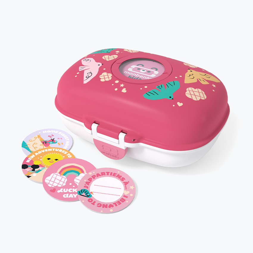 Boîte à goûter Gram Birds Rose 