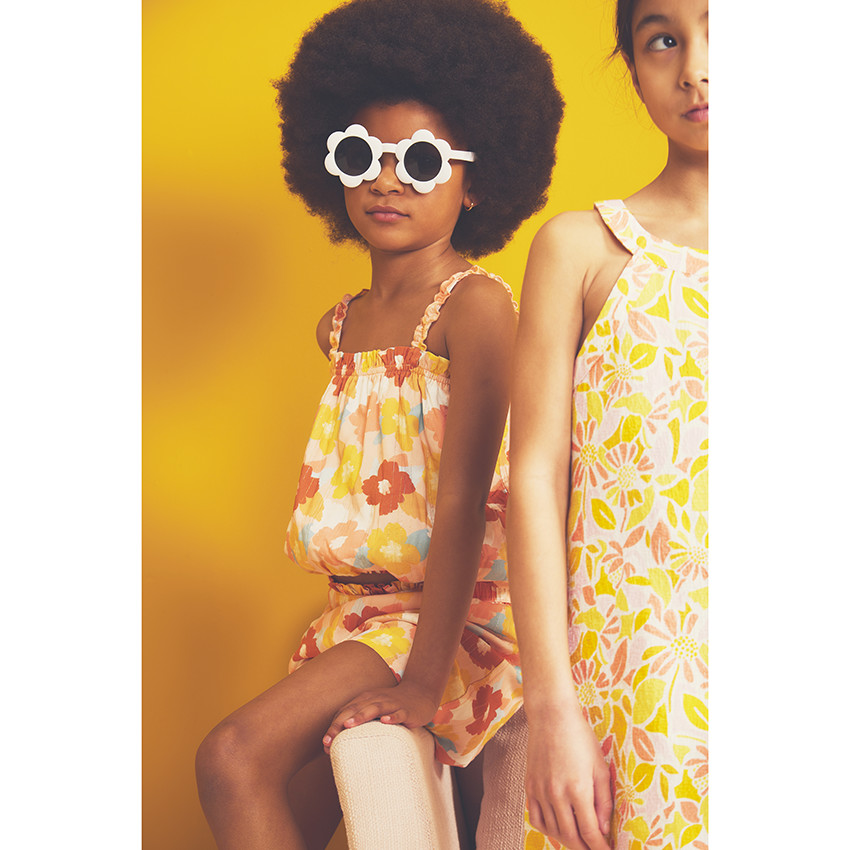 Lunettes de soleil fleurs pour fille 