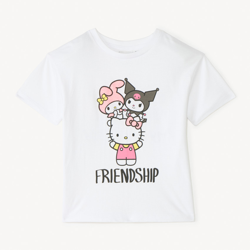 T-shirt manches courtes Hello Kitty pour fille