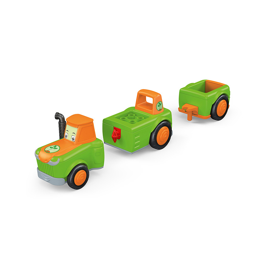 Véhicule 3 parties à assembler tracteur avec benne Frank Farmy 