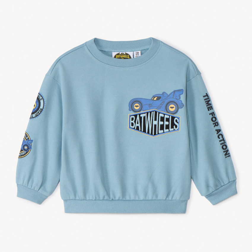 Sweat en molleton print Batwheels Warner pour bébé garçon 
