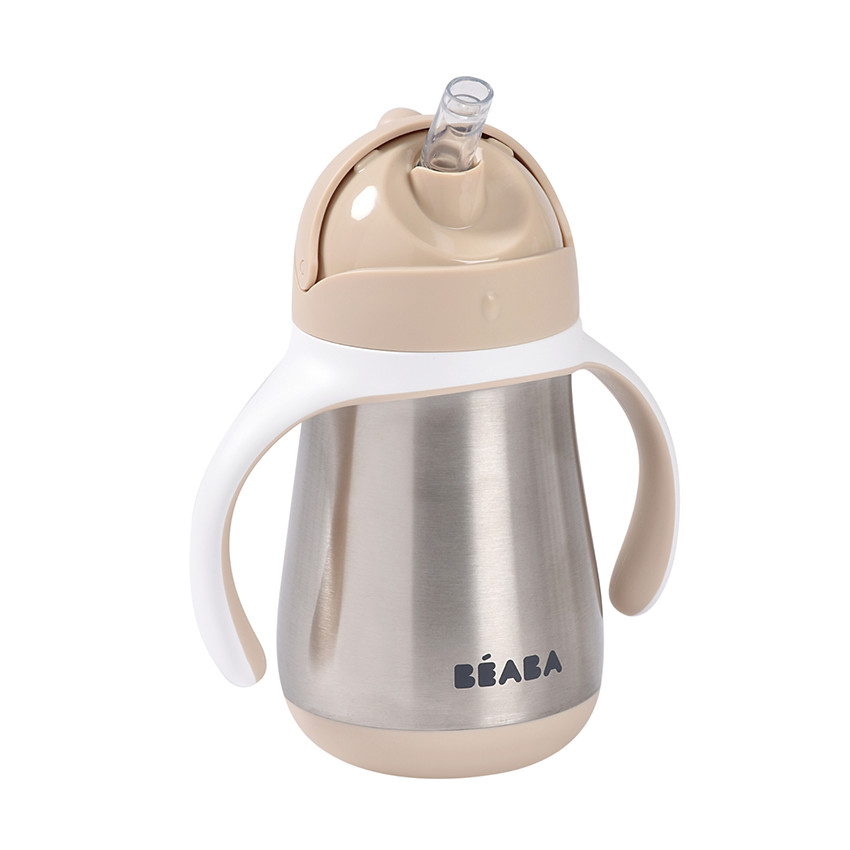 Tasse à paille en inox 250ml argile 