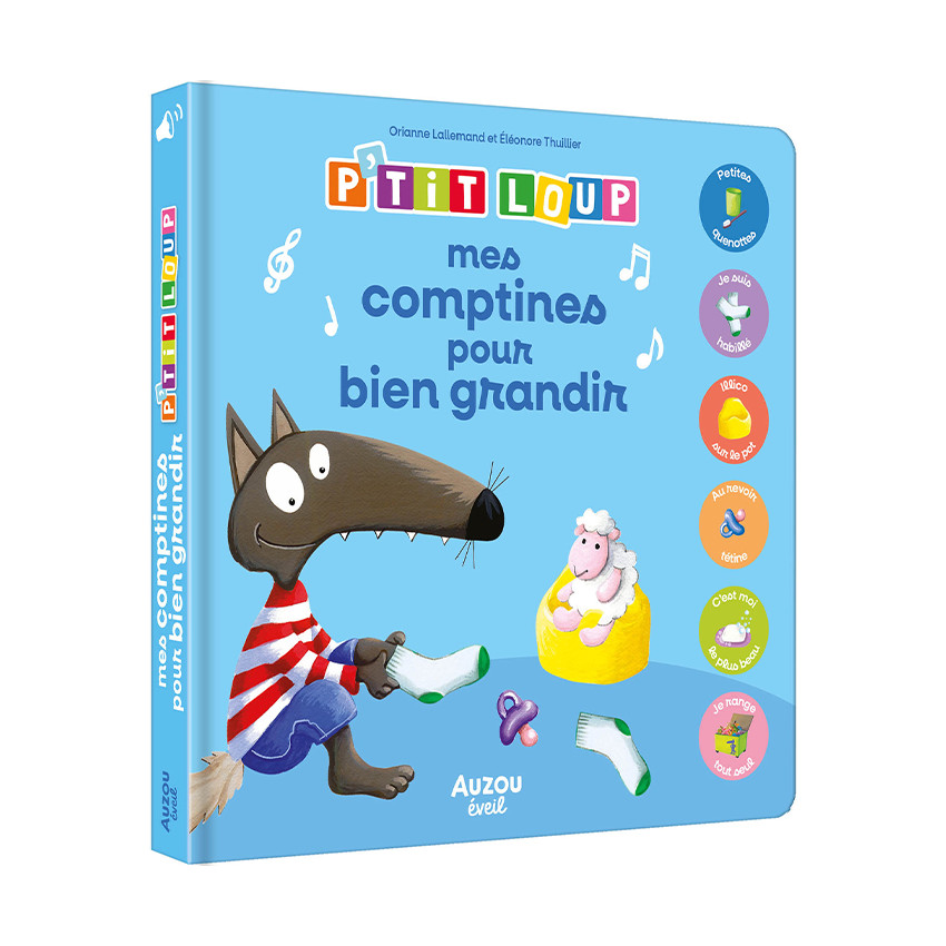 Livre sonore "P'tit Loup - Mes comptines pour bien grandir" 
