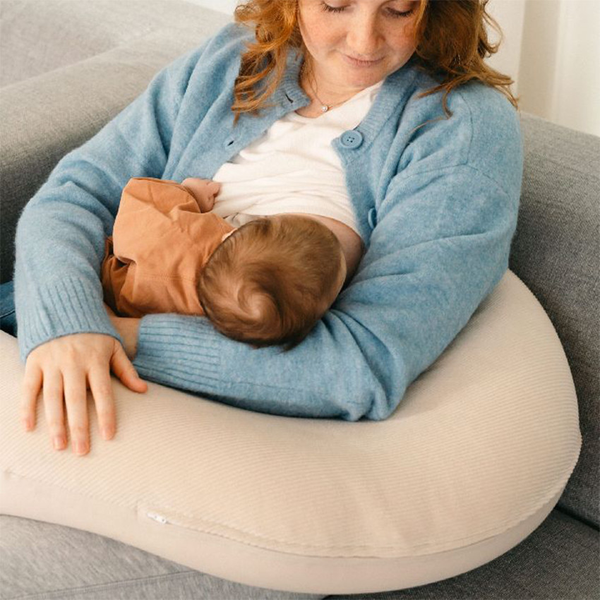 Coussin d'aillaitement Buddy Corduroy Sand - Beige (Doomoo) - Image 1