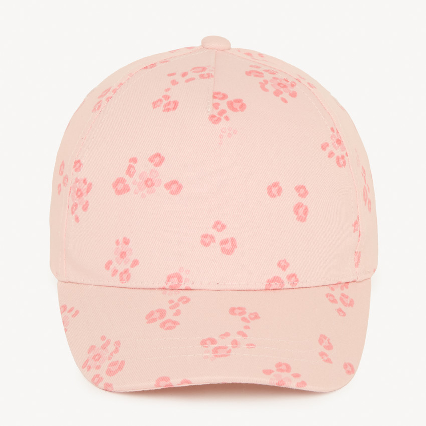 Casquette réglable imprimé fleuri pour bébé fille  