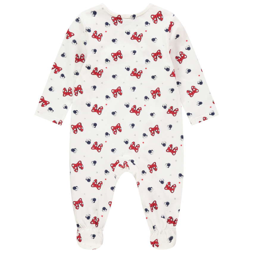 Dors-bien en jersey imprimé noeuds Minnie Disney pour bébé fille 