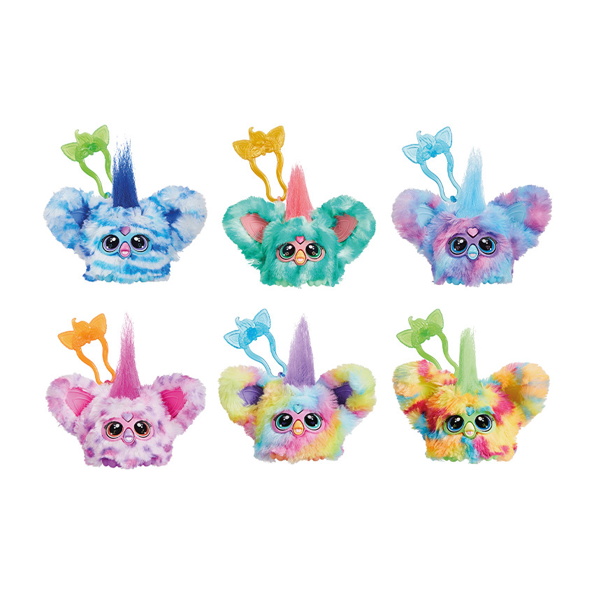 Mini peluche interactive Furby Furblets avec clip amovible (coloris aléatoire) 