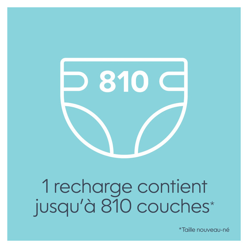 1 Recharge octogonale XL pour poubelle Diaper Genie 