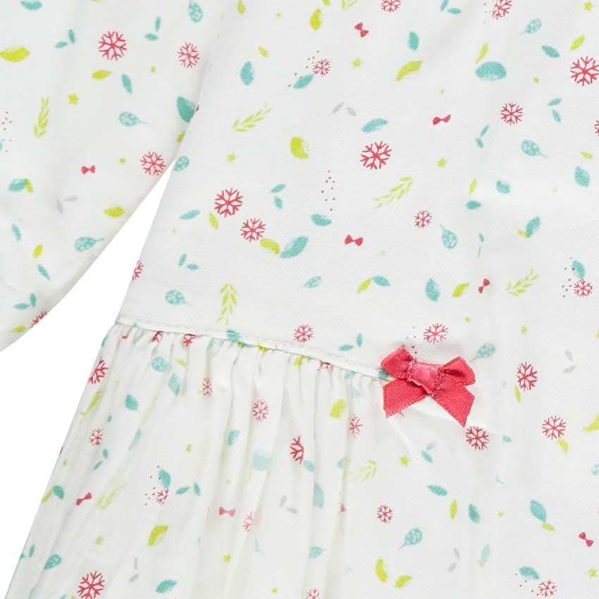 Robe manches longues avec imprimé style liberty 