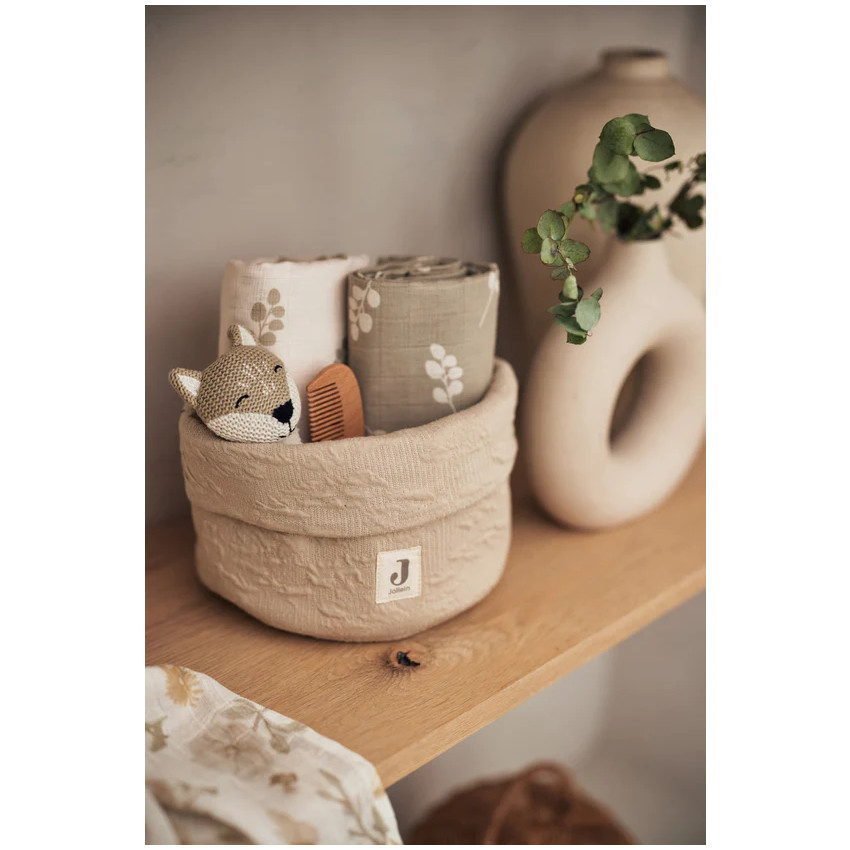 Panier de rangement Soft Waves - Vert Olive 