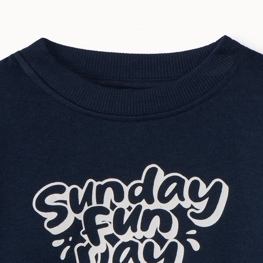 Sweat molleton oversize printé pour bébé garçon 