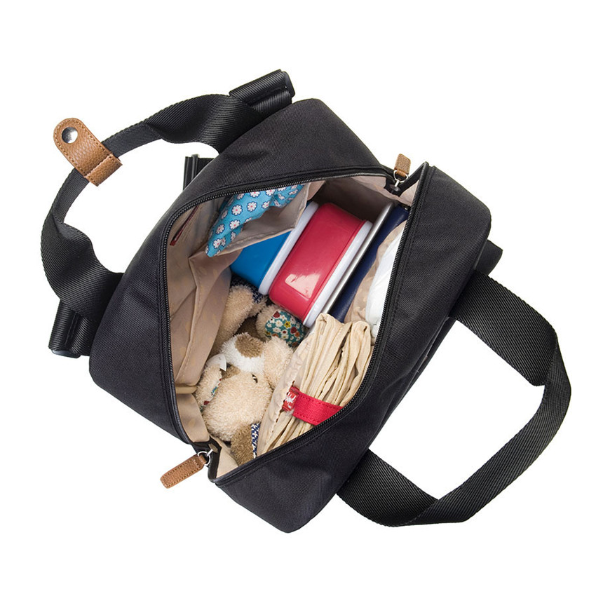 Sac à langer Georgi Eco convertible - Noir 