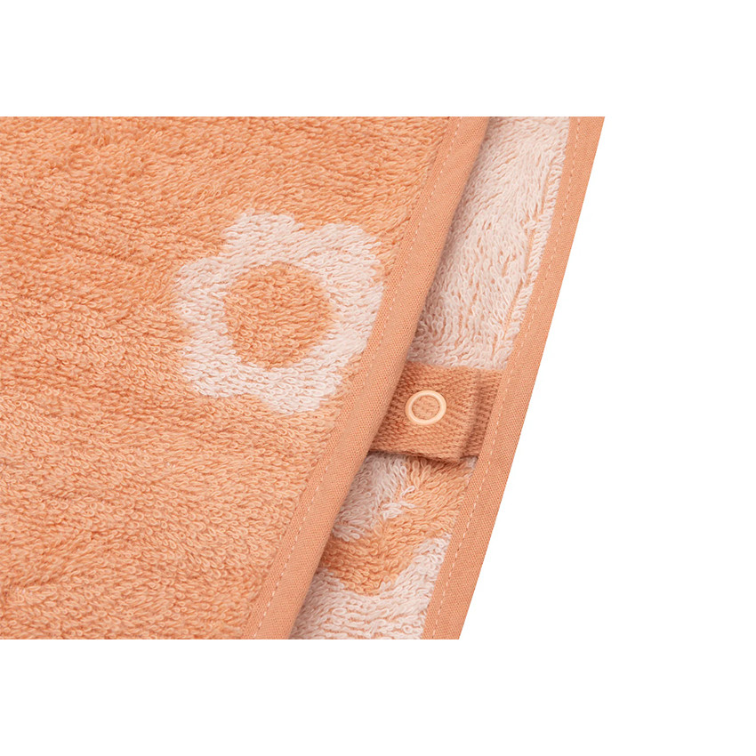 Poncho de bain éponge Jaquard Réversible Flower  