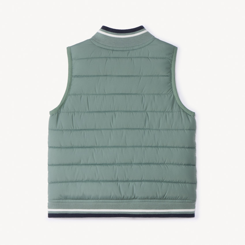 Doudoune sans manches ludique dino pour bébé garçon 