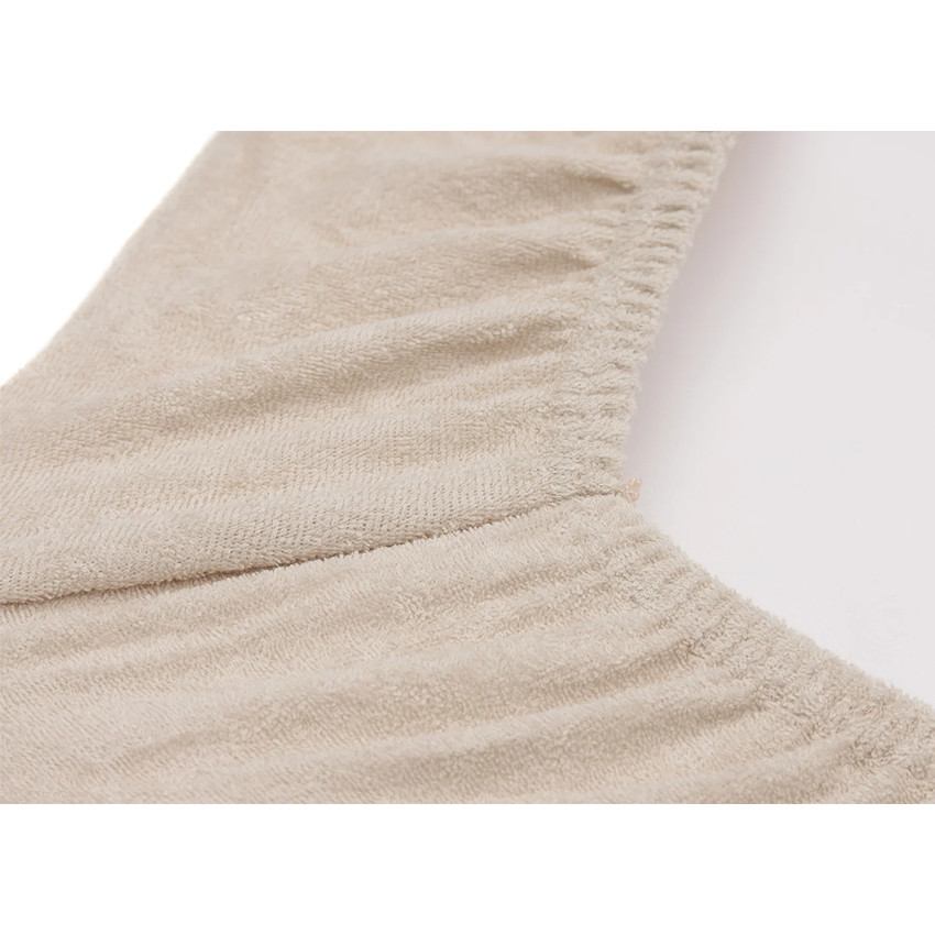 Housse matelas à langer éponge - Oatmeal/sable - 50x70 cm - 2 Pcs 