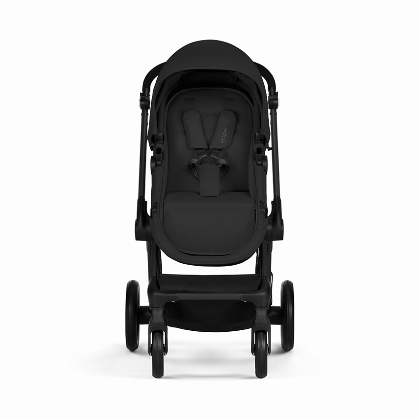 Poussette trio Eos Black Moon Black + nacelle + siège-auto Aton B2 i-Size - Noir (Cybex) - Image 8