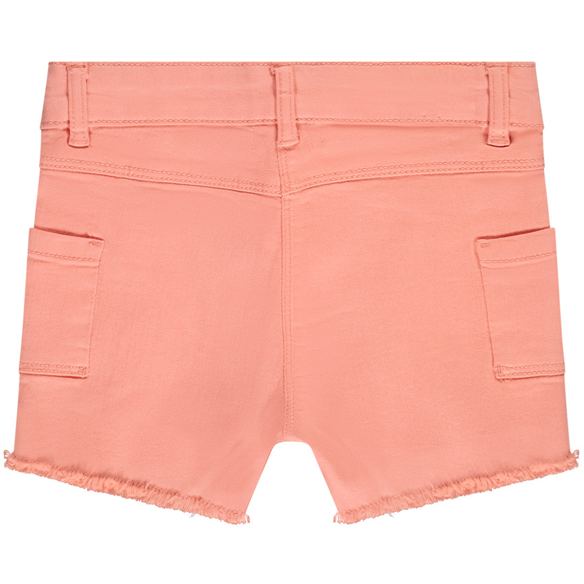 Short en jean finition raw cut pour fille 