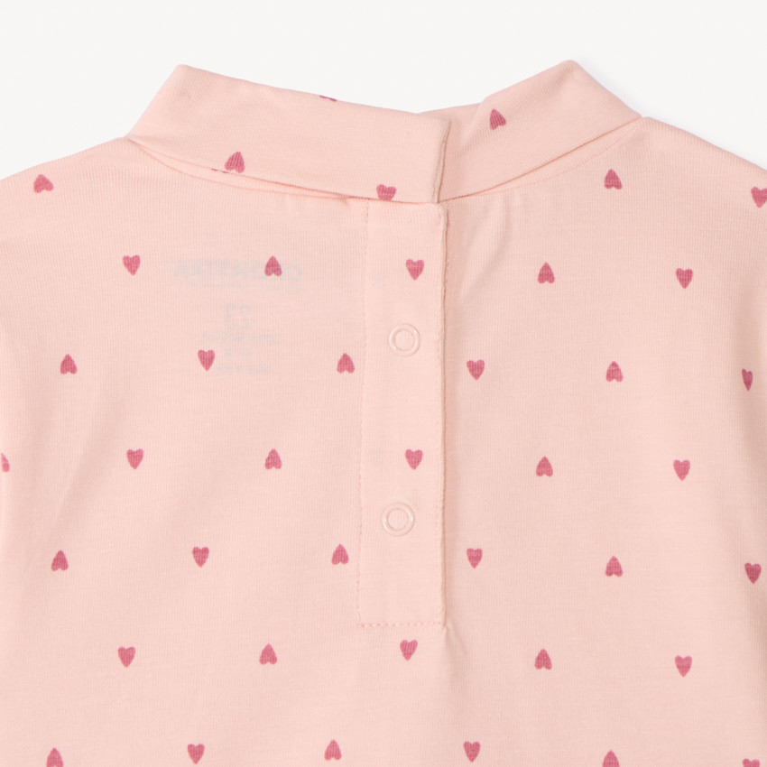 Lot de 2 sous-pulls à col roulé pour bébé fille 