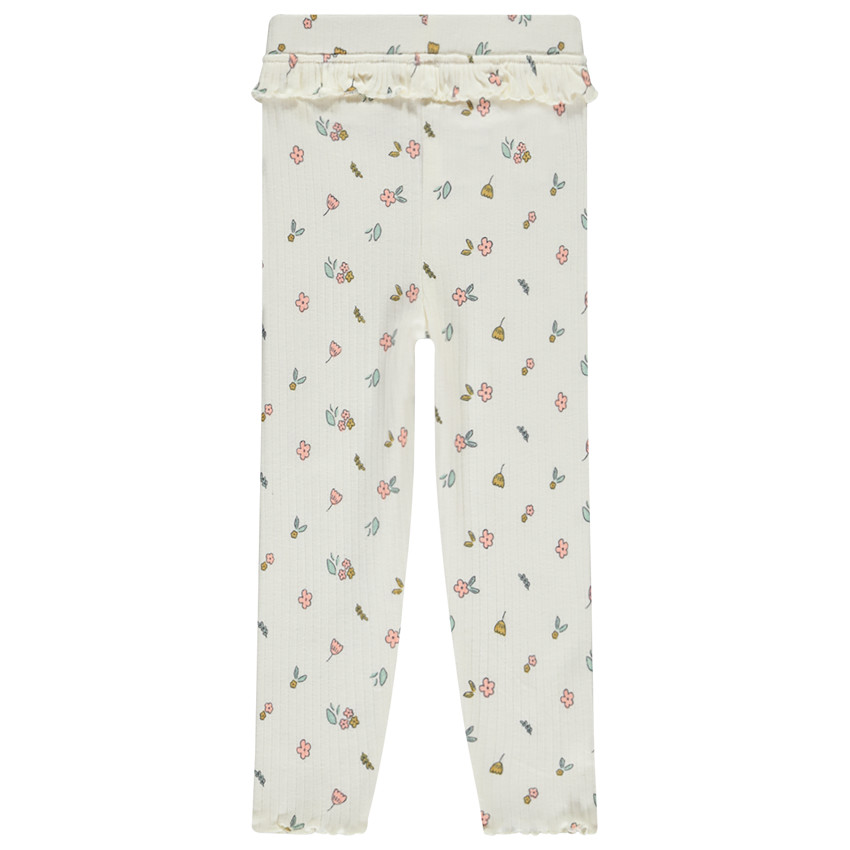 Caleçon long avec volants et imprimé fantaisie pour bébé fille 