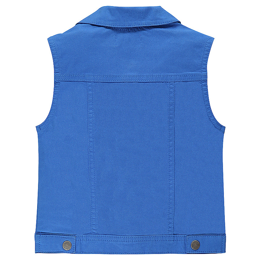 Veste en toile sans manches avec patch ballon de football américain 