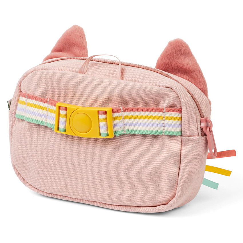 Pochette avec sangle Rose Jeanne le Chat 