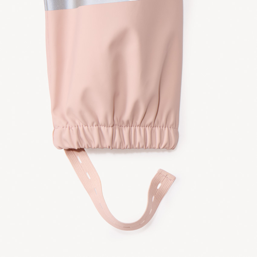 Pantalon de pluie en gomme avec bandes iridescentes pour fille 