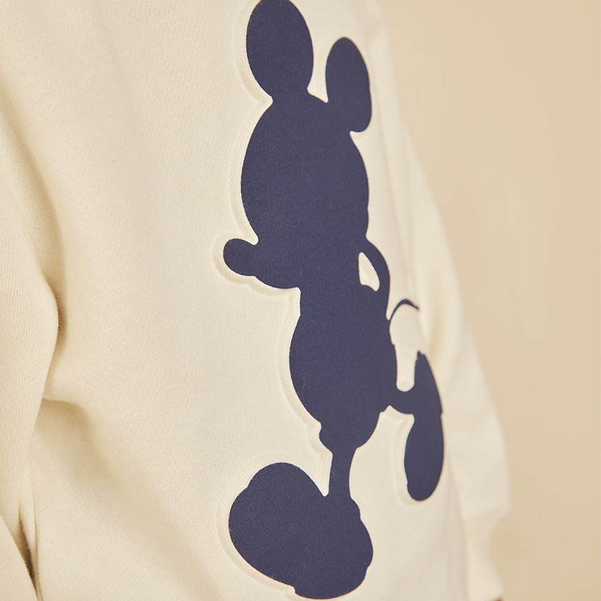 Sweat en molleton print en relief Mickey Disney pour garçon 