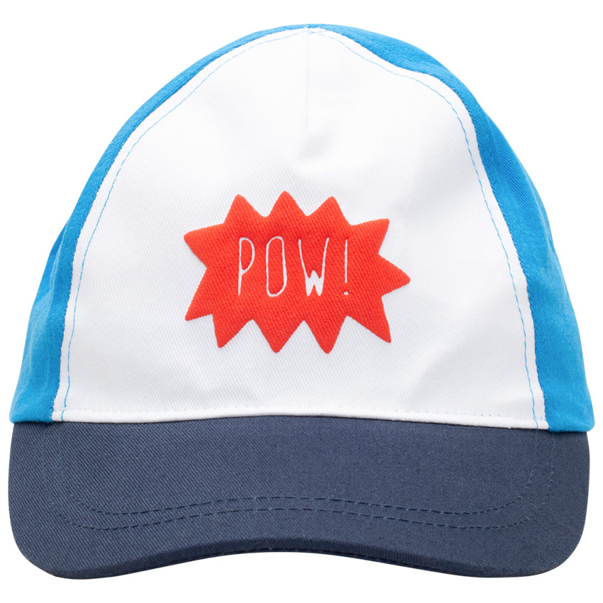 Casquette tricolore à message printé  