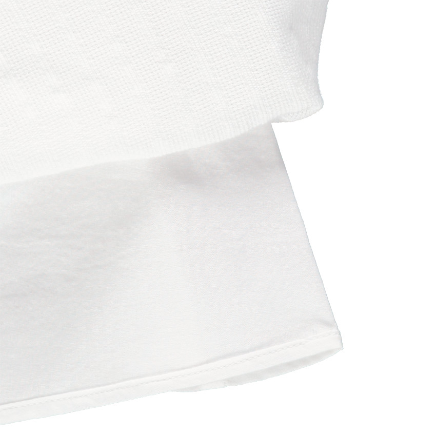 Robe en toile fantaisie brodée 