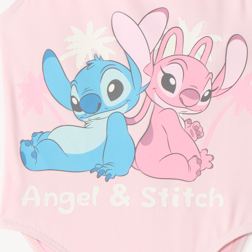 Maillot de bain 1 pièce à volants Stitch & Angel Disney pour bébé fille 