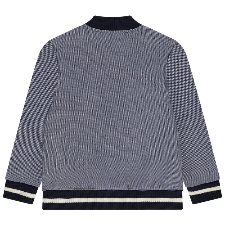 Gilet en maille piqué à col Teddy pour garçon  