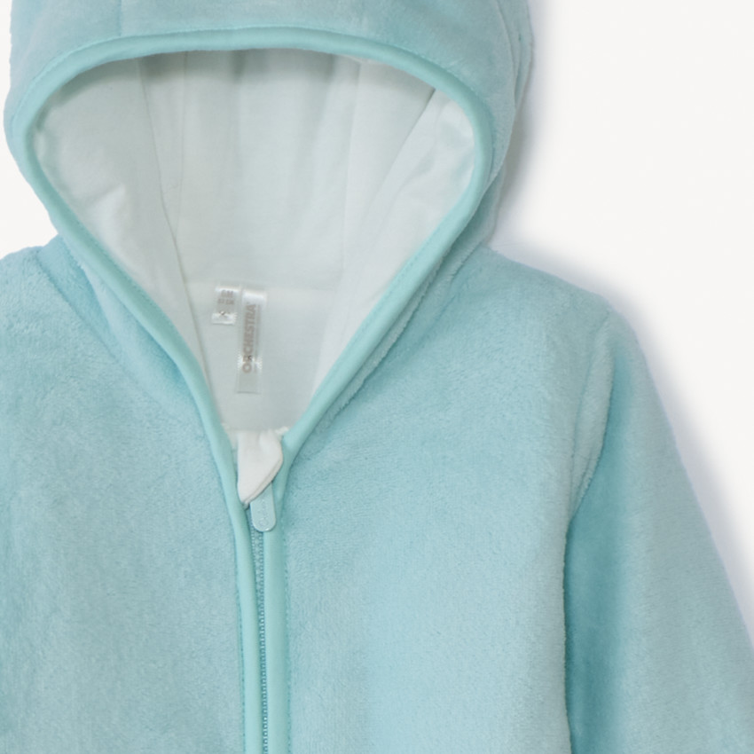 Combi-pilote en sherpa uni ourson pour bébé garçon 