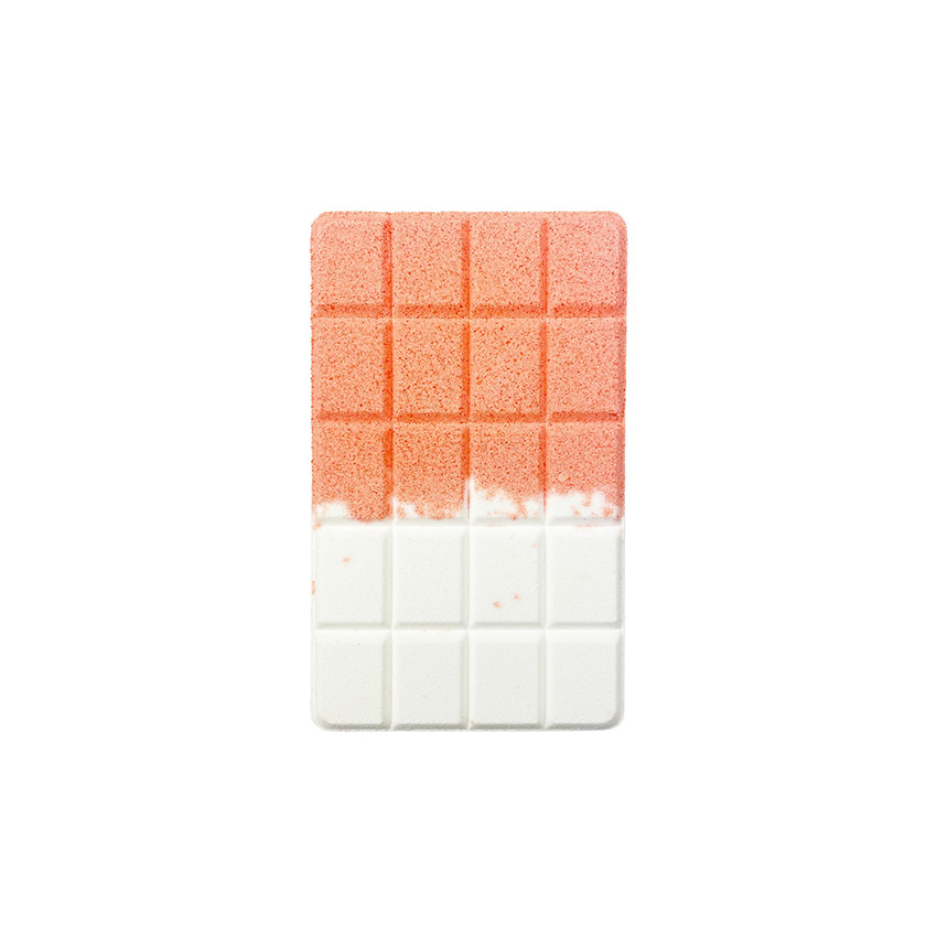 Tablette de bain effervescente orange à la pêche  