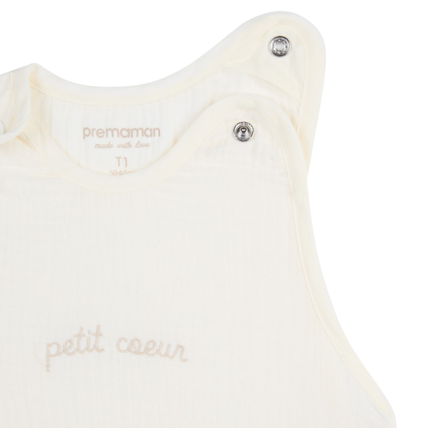 Lot de 2 gigoteuse sans manches TOG 0,5 Petit Cœur 