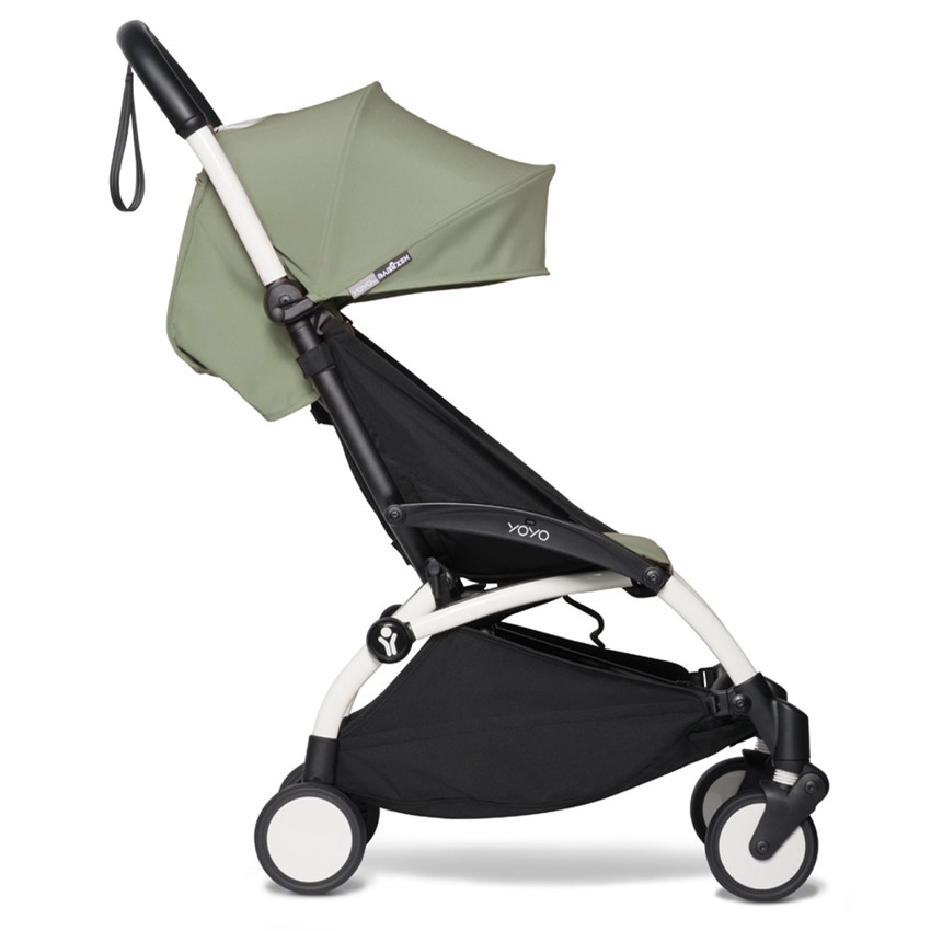 Poussette complète YOYO² nouveau pack 0+ et 6+ châssis blanc Olive 