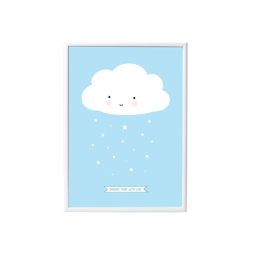 Poster - Nuage/bleu 